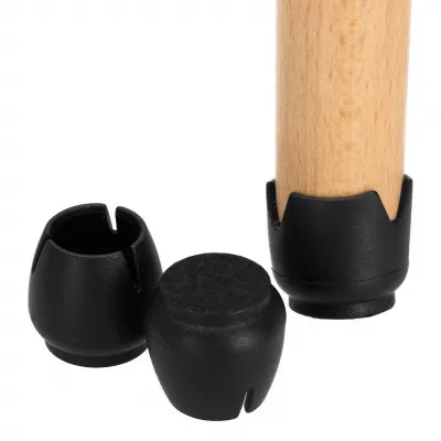 Silikónové návleky na nábytok s filcom 14/16 mm, sada 16ks, čierne SPRINGOS HA7254