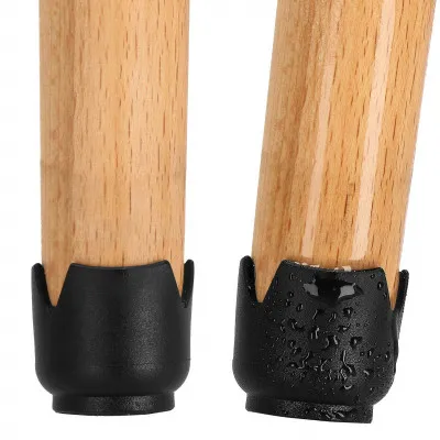 Silikónové návleky na nábytok s filcom 17/21 mm, sada 16ks, čierne SPRINGOS HA7256