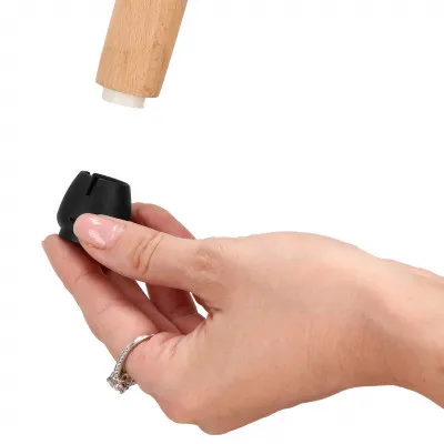 Silikónové návleky na nábytok s filcom 17/21 mm, sada 16ks, čierne SPRINGOS HA7256