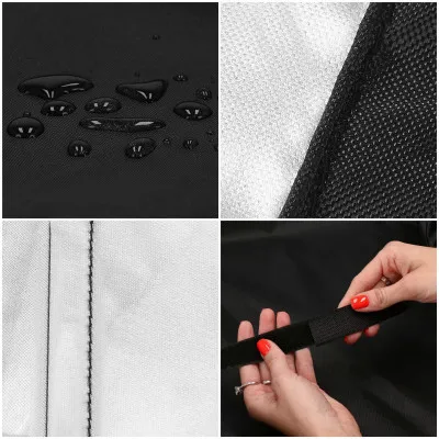 Kryt na záhradný gril 100x66x80 cm, čierny SPRINGOS EXTERIO