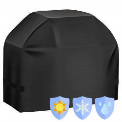 Kryt na záhradný gril 100x66x80 cm, čierny SPRINGOS EXTERIO