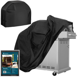 Kryt na záhradný gril 145x61x117 cm, čierny SPRINGOS EXTERIO