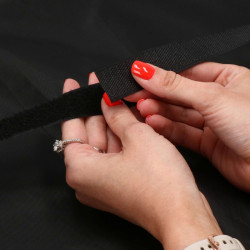 Kryt na záhradný gril 145x61x117 cm, čierny SPRINGOS EXTERIO