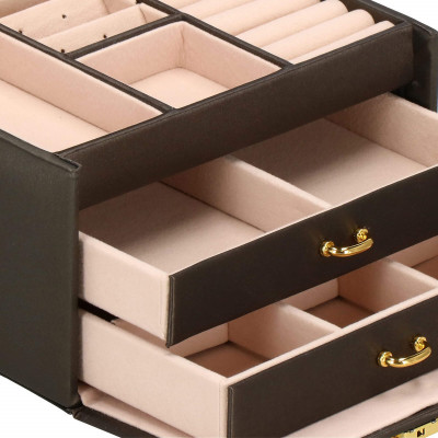 Šperkovnica SPRINGOS SAVAGE čierna