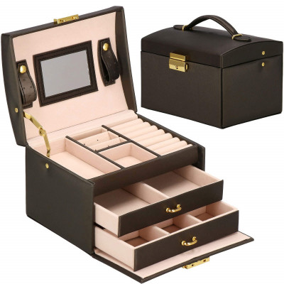 Šperkovnica SPRINGOS SAVAGE čierna