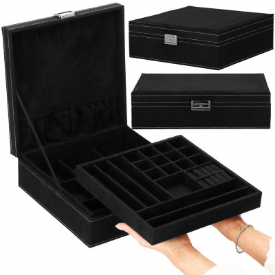 Šperkovnica SPRINGOS LEGERE čierna