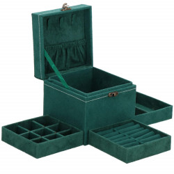 Šperkovnica SPRINGOS QUATRE zelená