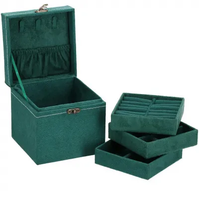 Šperkovnica SPRINGOS QUATRE zelená