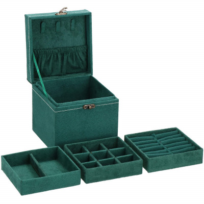 Šperkovnica SPRINGOS QUATRE zelená