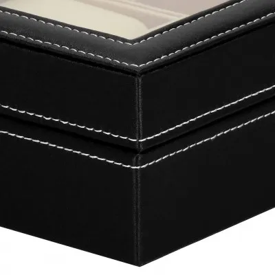 Škatuľka na hodinky a okuliare SPRINGOS MILESTONE čierna/krémová