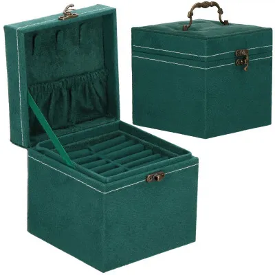 Šperkovnica SPRINGOS QUATRE II zelená