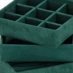 Šperkovnica SPRINGOS QUATRE II zelená