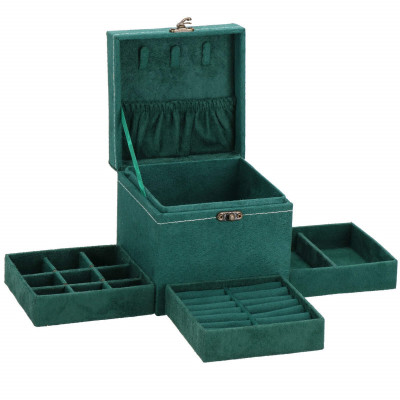 Šperkovnica SPRINGOS QUATRE II zelená