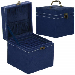 Šperkovnica SPRINGOS QUATRE modrá