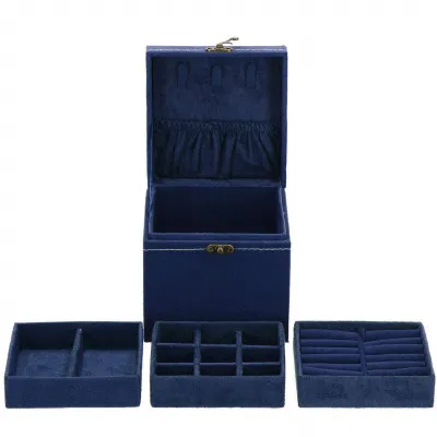 Šperkovnica SPRINGOS QUATRE modrá