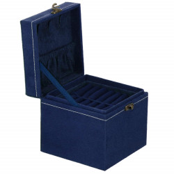 Šperkovnica SPRINGOS QUATRE modrá