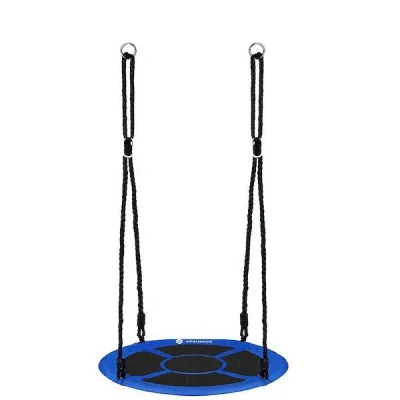 Záhradná hojdačka SPRINGOS ČAPÍ HNIEZDO 110 cm modro-čierna