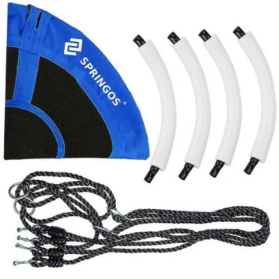 Záhradná hojdačka SPRINGOS ČAPÍ HNIEZDO 110 cm modro-čierna