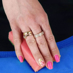 Záhradná hojdačka SPRINGOS ČAPÍ HNIEZDO 110 cm modro-čierna