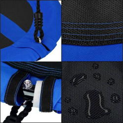 Záhradná hojdačka SPRINGOS ČAPÍ HNIEZDO 110 cm modro-čierna