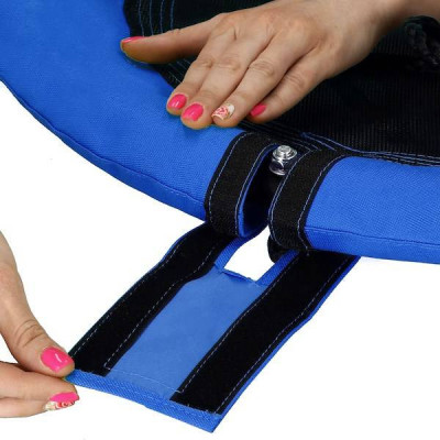 Záhradná hojdačka SPRINGOS ČAPÍ HNIEZDO 110 cm modro-čierna