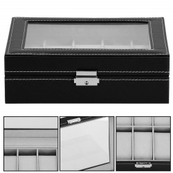 Škatuľka na hodinky SPRINGOS LEGEND 10 čierna/sivá