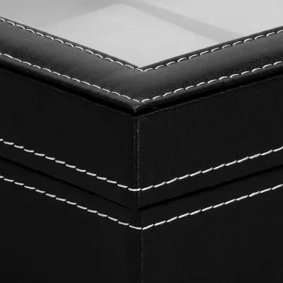 Škatuľka na hodinky SPRINGOS LEGEND 10 čierna/sivá