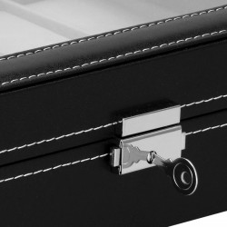 Škatuľka na hodinky SPRINGOS LEGEND 10 čierna/sivá