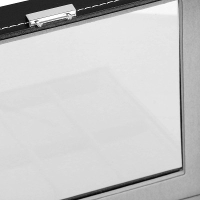 Škatuľka na hodinky SPRINGOS LEGEND 10 čierna/sivá