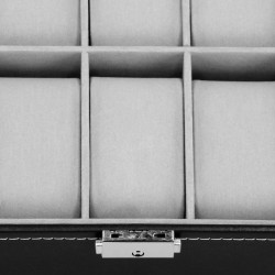 Škatuľka na hodinky SPRINGOS LEGEND 10 čierna/sivá