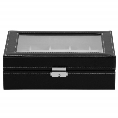 Škatuľka na hodinky SPRINGOS LEGEND 10 čierna/sivá