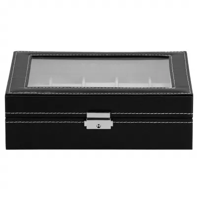 Škatuľka na hodinky SPRINGOS LEGEND 10 čierna/sivá