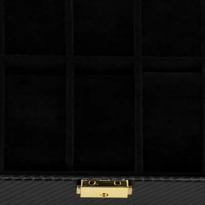 Škatuľka na hodinky SPRINGOS COBALT 10 čierna/čierna