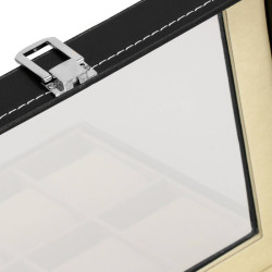 Škatuľka na hodinky SPRINGOS LEGEND 12 čierna/krémová