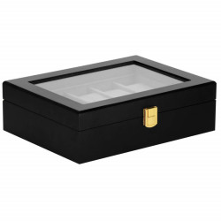 Škatuľka na hodinky SPRINGOS LEGEND 10 čierna/sivá