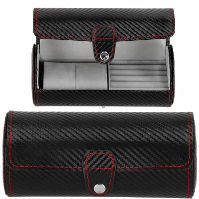 Cestovné púzdro na hodinky / šperky SPRINGOS VENTO 2 čierne