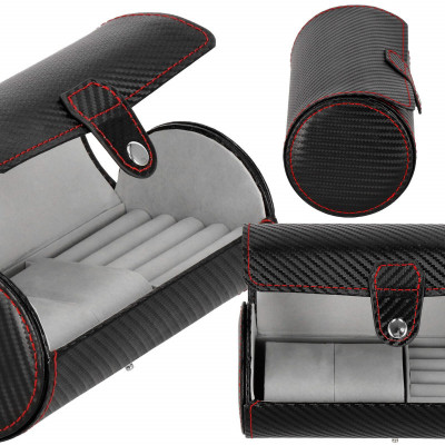 Cestovné púzdro na hodinky / šperky SPRINGOS VENTO 2 čierne