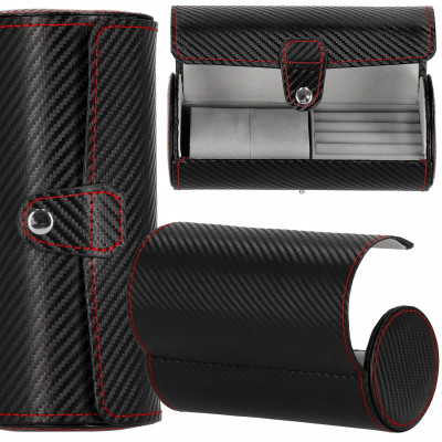 Cestovné púzdro na hodinky / šperky SPRINGOS VENTO 2 čierne