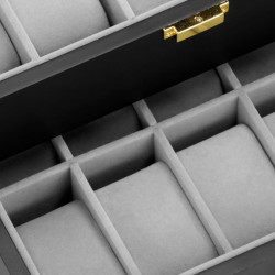 Škatuľka na hodinky SPRINGOS LOYAL 20 čierna/sivá