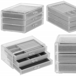 Šperkovnica SPRINGOS EVENUE transparentná