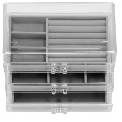 Šperkovnica SPRINGOS EVENUE transparentná