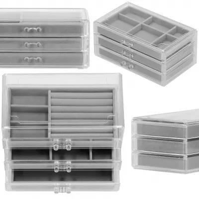 Šperkovnica SPRINGOS EVENUE transparentná