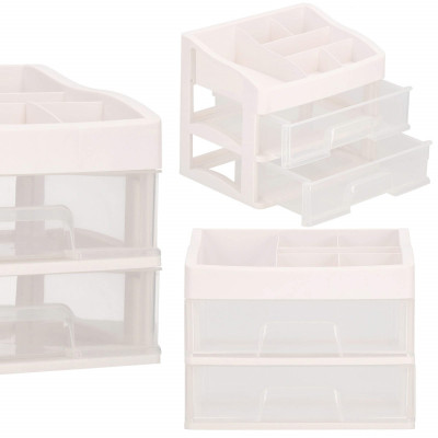 Organizér na kozmetiku / šperkovnica SPRINGOS SPIRIT 3 biela