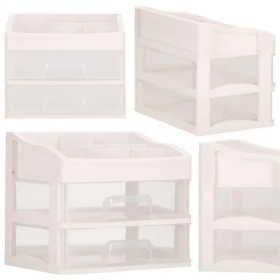 Organizér na kozmetiku / šperkovnica SPRINGOS SPIRIT 3 biela