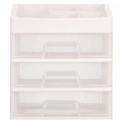 Organizér na kozmetiku / šperkovnica SPRINGOS SPIRIT 4 biela