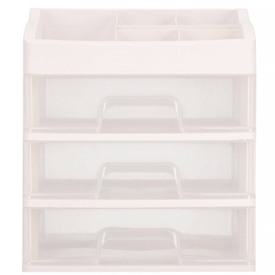 Organizér na kozmetiku / šperkovnica SPRINGOS SPIRIT 4 biela