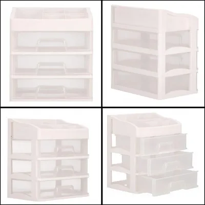 Organizér na kozmetiku / šperkovnica SPRINGOS SPIRIT 4 biela