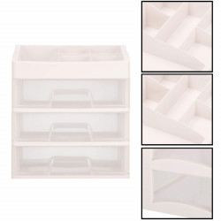 Organizér na kozmetiku / šperkovnica SPRINGOS SPIRIT 4 biela