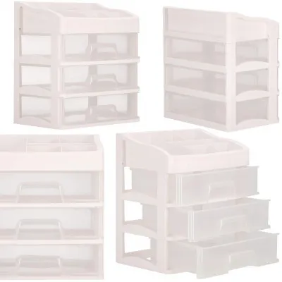 Organizér na kozmetiku / šperkovnica SPRINGOS SPIRIT 4 biela