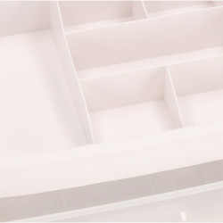 Organizér na kozmetiku / šperkovnica SPRINGOS SPIRIT 4 biela